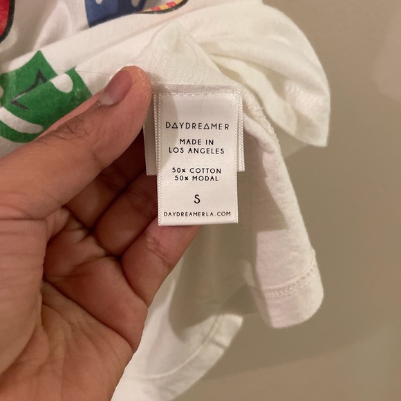 Free People Daydreamer Rolling Stones 12 Tongues Graphic Tee White S - Picture 6 of 6